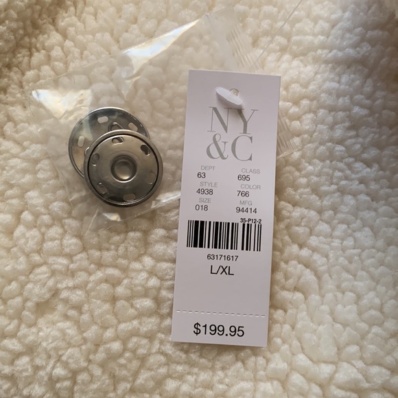 NY&CO COAT, TEDDY, FAUX FUR, SIZE L/XL - Picture 4 of 10